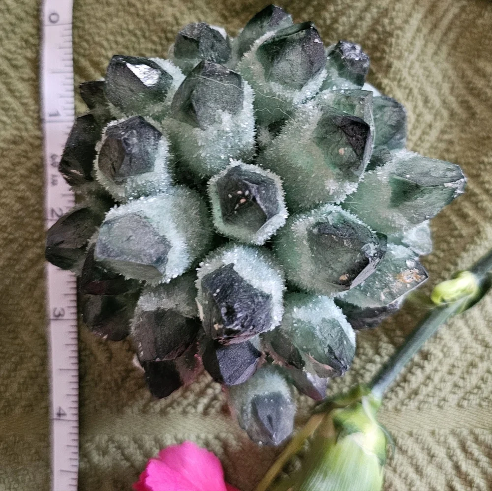 Beautifully Icy Emerald Crystal Cluster - Picture 4 of 8